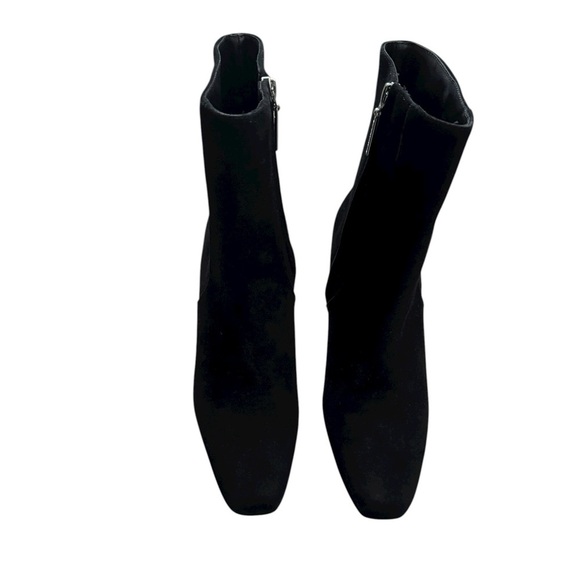 NEW Larroude Alexis Boots Suede Metallic Heel Side Zip size 7.5 - Picture 7 of 11